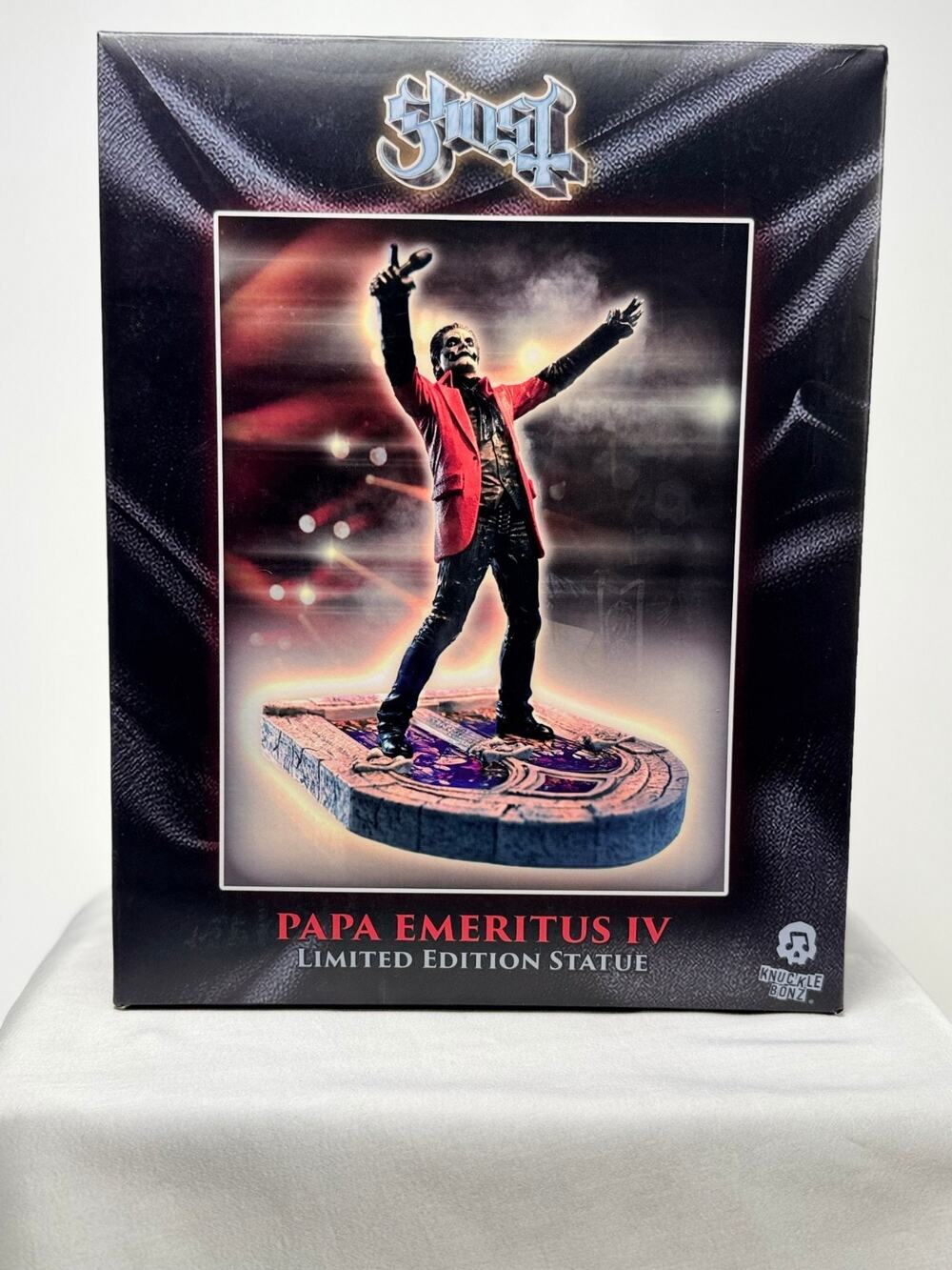 Ghost Knucklebonz Papa Emeritus Red Jacket Limited Edition Statue 275/3000